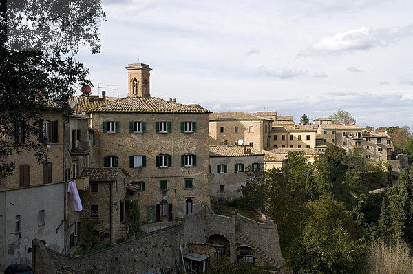 Stadtansicht  mittelalterliche Stadt  Volterra  Toskana  Italien  Europa