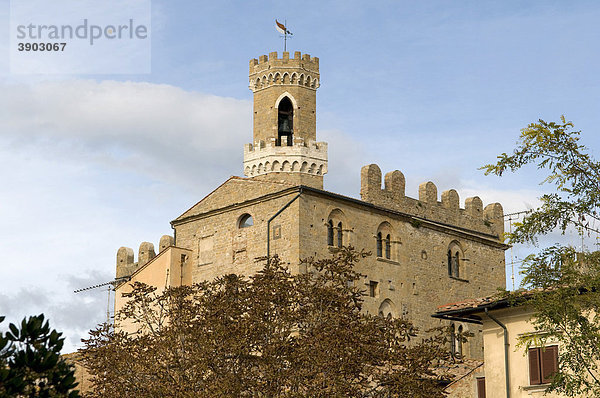 Stadtpalast  Palazzo dei Priori  Volterra  Toskana  Italien  Europa