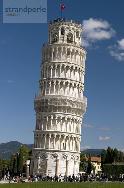 Campanile  Schiefer Turm  UNESCO-Weltkulturerbe  Pisa  Toskana  Italien  Europa