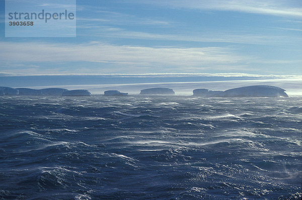 Stürmische See  Ross Sea  Antarktis