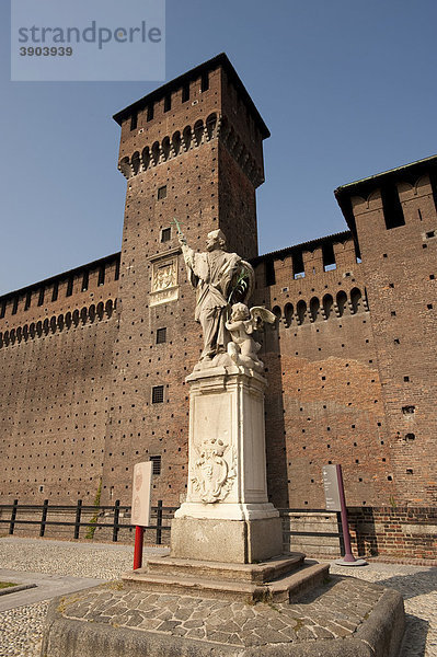 Fortezza Sforzesco  Mailand  Milano  Lombardei  Italien  Europa