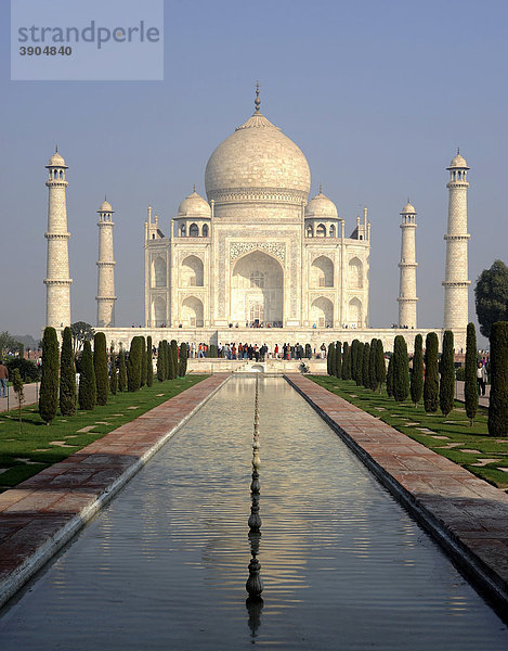 Taj Mahal  UNESCO Weltkulturerbe  Agra  Uttar Pradesh  Nordindien  Indien  Südasien  Asien