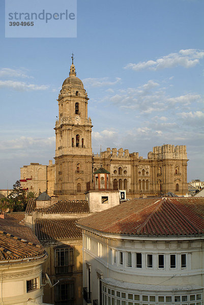 Kathedrale  Altstadt von Malaga  Costa del Sol  Andalusien  Südspanien  Spanien  Europa