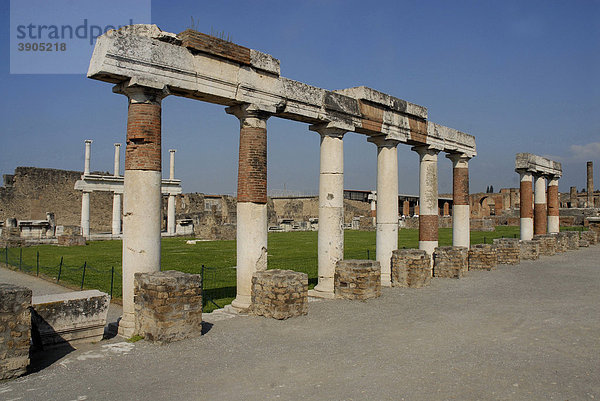 Forum  Platz in Pompeji  Italien  Europa