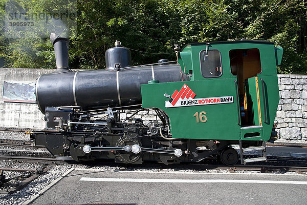 Dampflokomotive der Brienz-Rothorn-Bahn  Berner Oberland  Schweiz  Europa