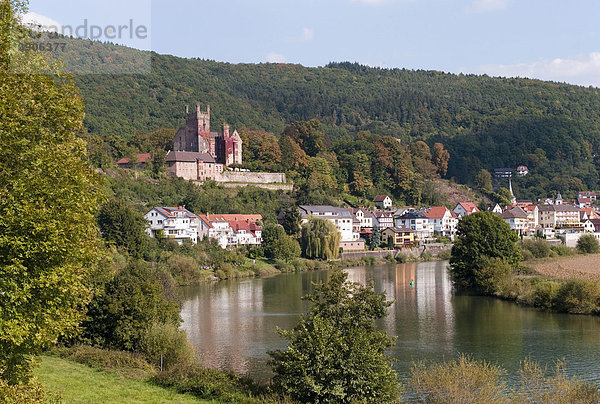 Vierburgeneck  Neckarsteinach  Neckar  Baden- Wuerttemberg  Deutschland  Europa