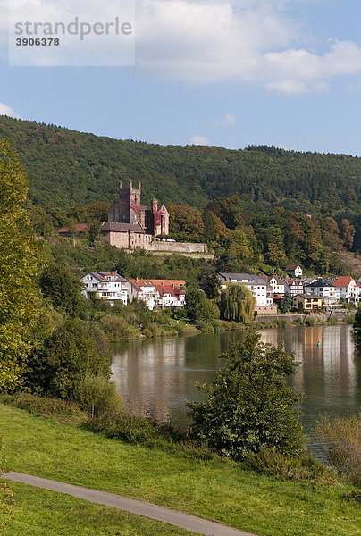 Vierburgeneck  Neckarsteinach  Neckar  Baden- Wuerttemberg  Deutschland  Europa