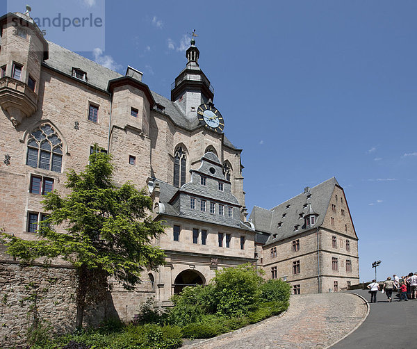 Das Landgrafenschloss  Marburg  Hessen  Deutschland  Europa