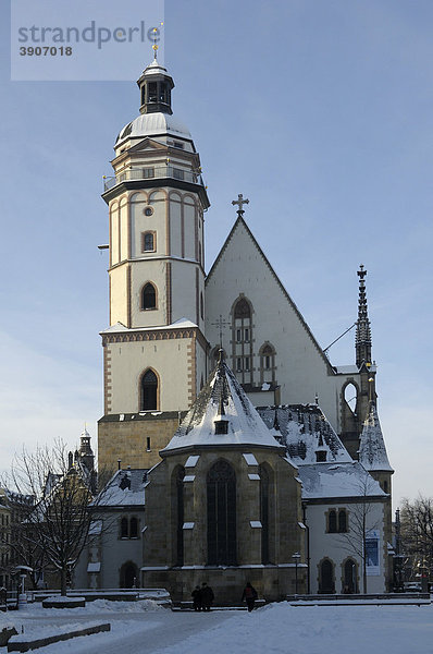 Thomaskirche  Leipzig  Sachsen  Deutschland  Europa