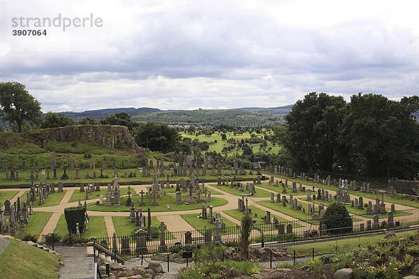 Burgfriedhof Stirling Castle  Stirling  Schottland  Großbritannien  Europa