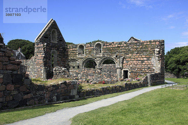 Nonnenkloster Insel Iona  innere Hebriden  Schottland  Großbritannien  Europa