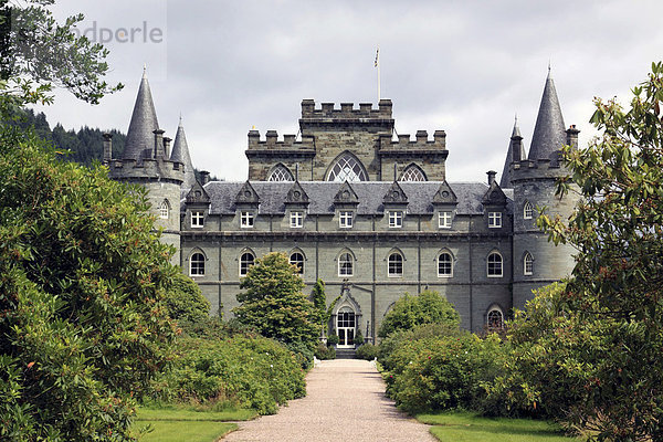 Schloss Inveraray Castle  Schottland  Großbritannien  Europa