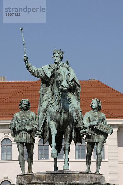 Denkmal Ludwig I.  König von Bayern  München  Bayern  Deutschland  Europa