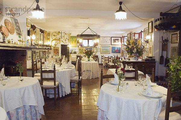 Emilio e Bona  Restaurant in alter Olivenmühle  Camaiore-Lombrici  Toskana  Italien  Europa