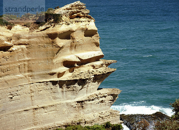 Felsturm  Küste  Great Ocean Road  Victoria  Australien