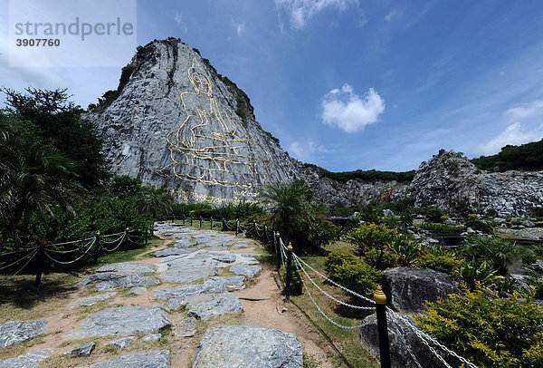 Buddha Berg  Thailand  Asien