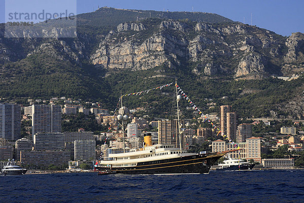 Motoryacht Nero vor Monaco während der Monaco Yacht Show  CÙte d'Azur  Europa