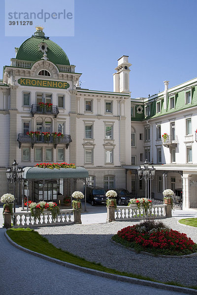 Hotel Kronenhof  Grand Hotel  Luxushotel  Pontresina  Engadin  Graubünden  Schweiz  Europa