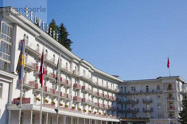Hotel Belvedere  Fünf-Sterne-Hotel  Davos  Graubünden  Schweiz  Europa