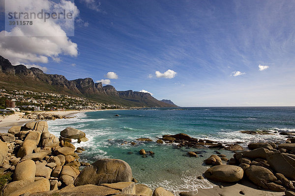 Chill Out beim Hotel Blue Peter am Bloubergstrand bei Kapstadt  Westkap  Südafrika  Afrika