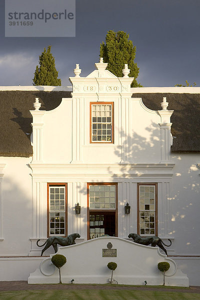 Luxushotel Lanzerac  Landhaus im kapholländischen Stil  Stellenbosch  Winelands  Kapstadt  Südafrika  Afrika