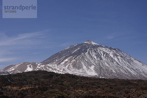 Blick auf den Nordwesten des Teide  Teneriffa  Spanien  Europa