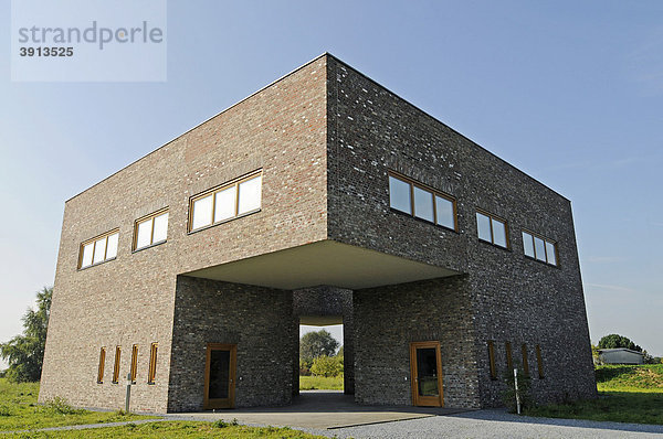 Moderne Architektur  Gebäude  ehemalige Raketenstation  Kunstmuseum  Langen Foundation  Architekt Tadao Ando  Hombroich  Kreis Neuss  Nordrhein-Westfalen  Deutschland  Europa