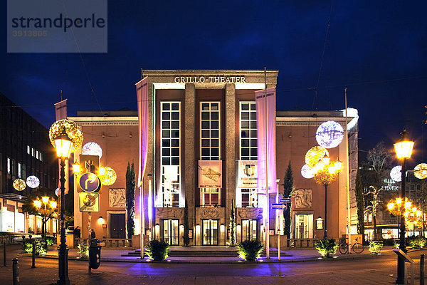 Grillo Theater während der Essener Lichtwochen  Essen  Nordrhein-Westfalen  Deutschland  Europa