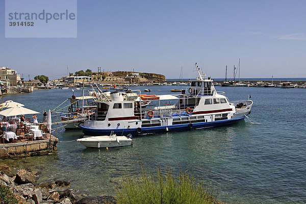 Hafen  Chersonissos  LimÌn ChersÛnisou  Kreta  Griechenland  Europa