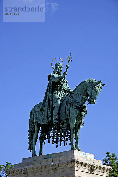 Statue von König Stephan  Stephanus Rex  977-1038  Budapest  Ungarn  Europa