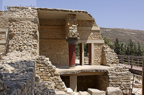 Knossos  Ausgrabungsstätte  Heraklion  Kreta  Griechenland  Europa