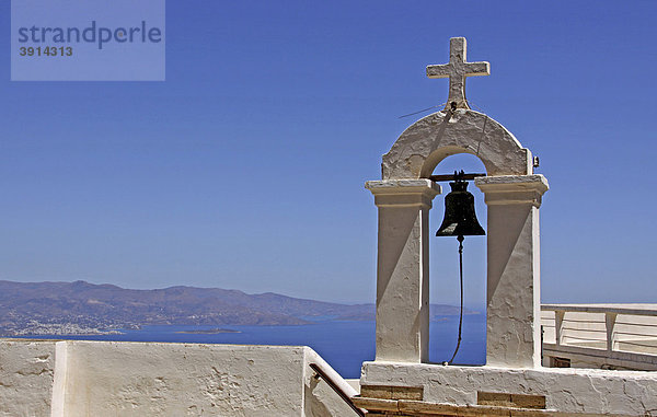 Glockenturm  Moni Faneromenis  Kloster  Golf Mirambello  Kreta  Griechenland  Europa