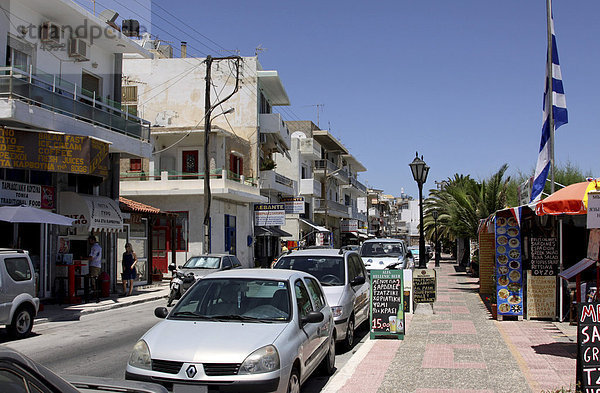 Straße in Ierapetra  Kreta  Griechenland  Europa