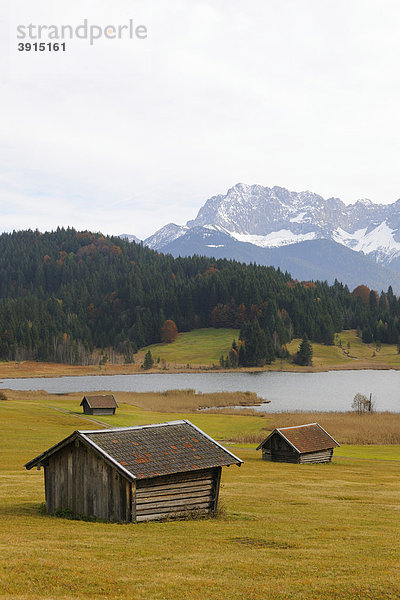 Geroldsee  Wagenbrüchsee  Karwendelgebirge  Werdenfelser Land  Oberbayern  Bayern  Deutschland  Europa