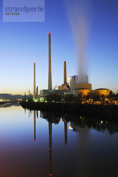 Heizkraftwerk Altbach  Baden-Württemberg  Deutschland  Europa