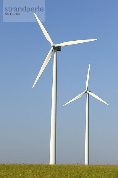 Windräder einer Windkraftanlage