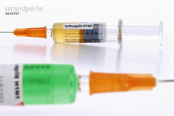 Unterschiedliche Impfstoffe gegen die Schweinegrippe in zwei Spritzen