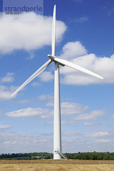 Windturbine in einem Windpark  Vereinigtes Königreich  Europa
