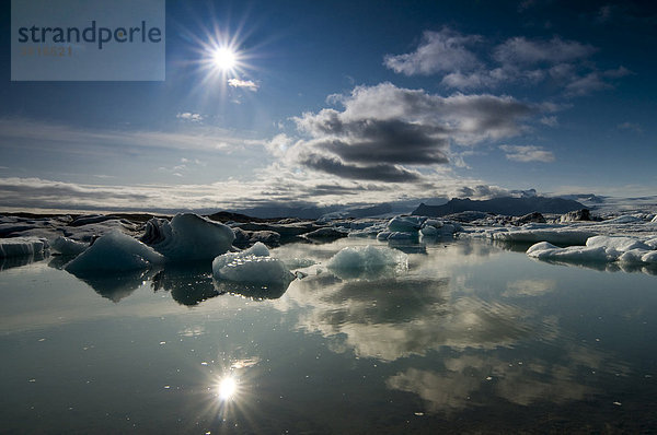 Jökulsarlon Gletscherlagune  Island  Europa