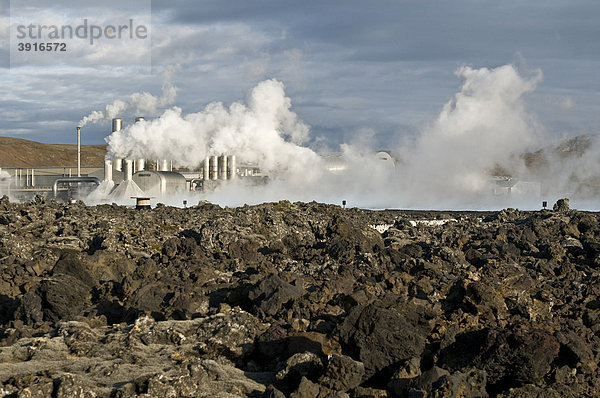 Geothermalkraftwerk  Island  Europa