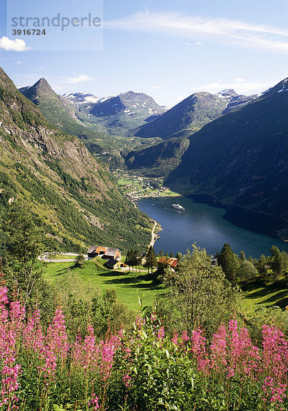 Geiranger Fjord  Norwegen  Skandinavien  Europa