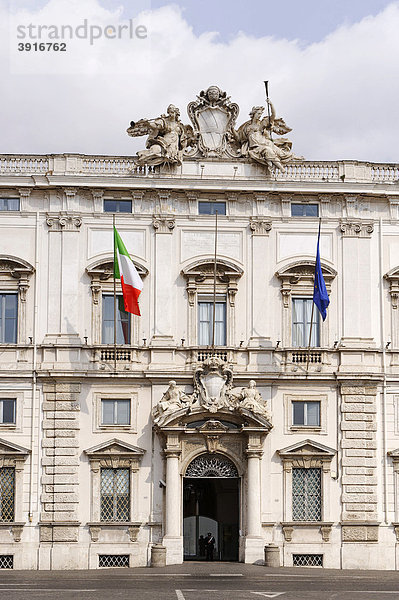 Palazzo della Consulta  italienisches Verfassungsgericht  Piazza del Quirinale  Rom  Italien  Europa