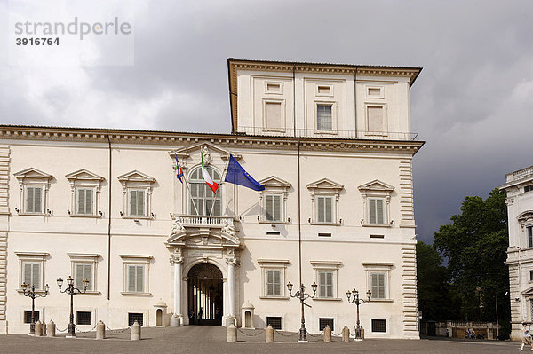 Palazzo del Quirinale  Quirinalspalast  Palast des Präsidenten der Italienischen Republik  Piazza del Quirinale  Rom  Italien  Europa