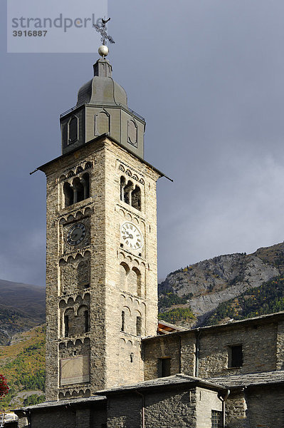 Pfarrkirche Morgex  Aostatal  Piemont  Italien  Europa