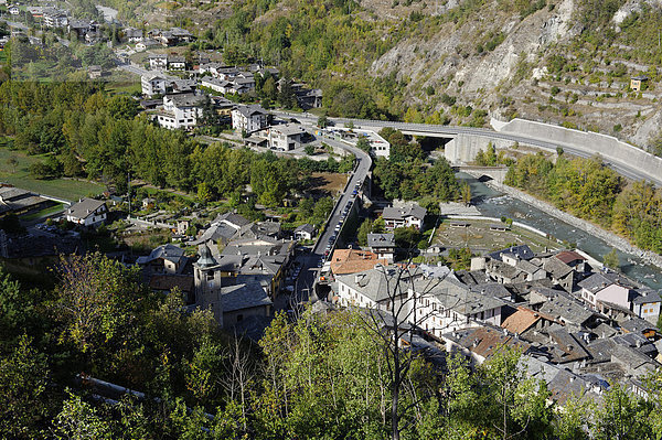 Villeneuve  Aostatal  Piemont  Italien  Europa