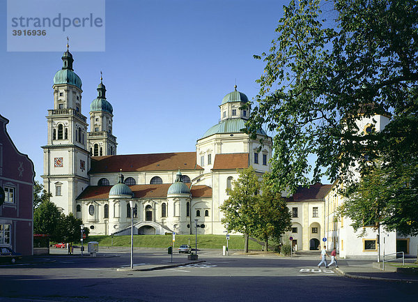 Ehemalige Stiftskirche St. Lorenz  Kempten  bayerisch Schwaben  Bayern  Deutschland  Europa