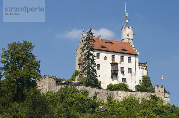 Die Burg über Gössweinstein  Fränkische Schweiz  Franken  Bayern  Deutschland  Europa