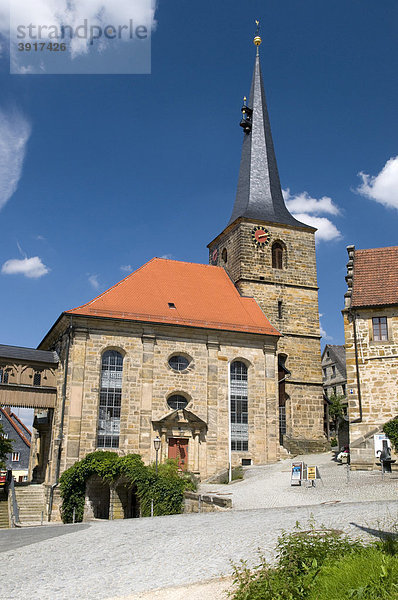 Pfarrkirche St. Laurentius  Thurnau  Fränkische Schweiz  Franken  Bayern  Deutschland  Europa