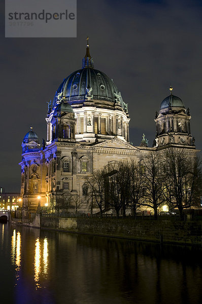 Berliner Dom am Ufer der Spree  Berlin  Deutschland  Europa
