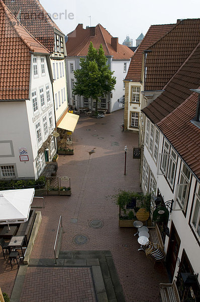 Ausblick vom Heger Tor auf die Altstadt  Osnabrück  Niedersachsen  Deutschland  Europa
